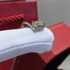 Silver 925 Original 2 Carat Diamond Test D Color Moissanite Bowknot Pendant Necklace Round Brilliant Cut Gemstone Wedding Chain