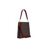New COACH Mollie Coated Canvas With Smooth Leather Bucket Bag Portable Crossbody Bag Shoulder Bag Large Size Women's Brown CA561-IMRVQ