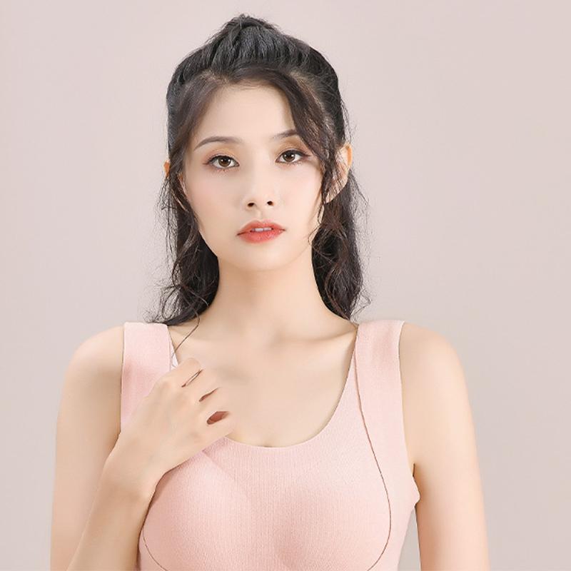 Women Thermal Vest Winter Body Shaping Cold Proof Cotton Underwear Warm Clothes Sexy Bra Padded Tops