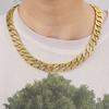 Trendy Cuban Chain Full Of Diamonds, Thick Necklace, Bracelet Combination, Hip-Hop Street Hipster Personality Rap Accessories