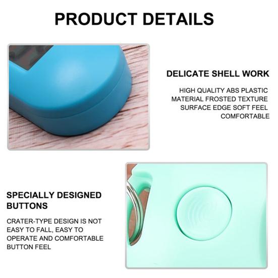 Pocket Watch Multifunctional Mute Student Hanging Mini Electronic Clock Pendant with Backlight