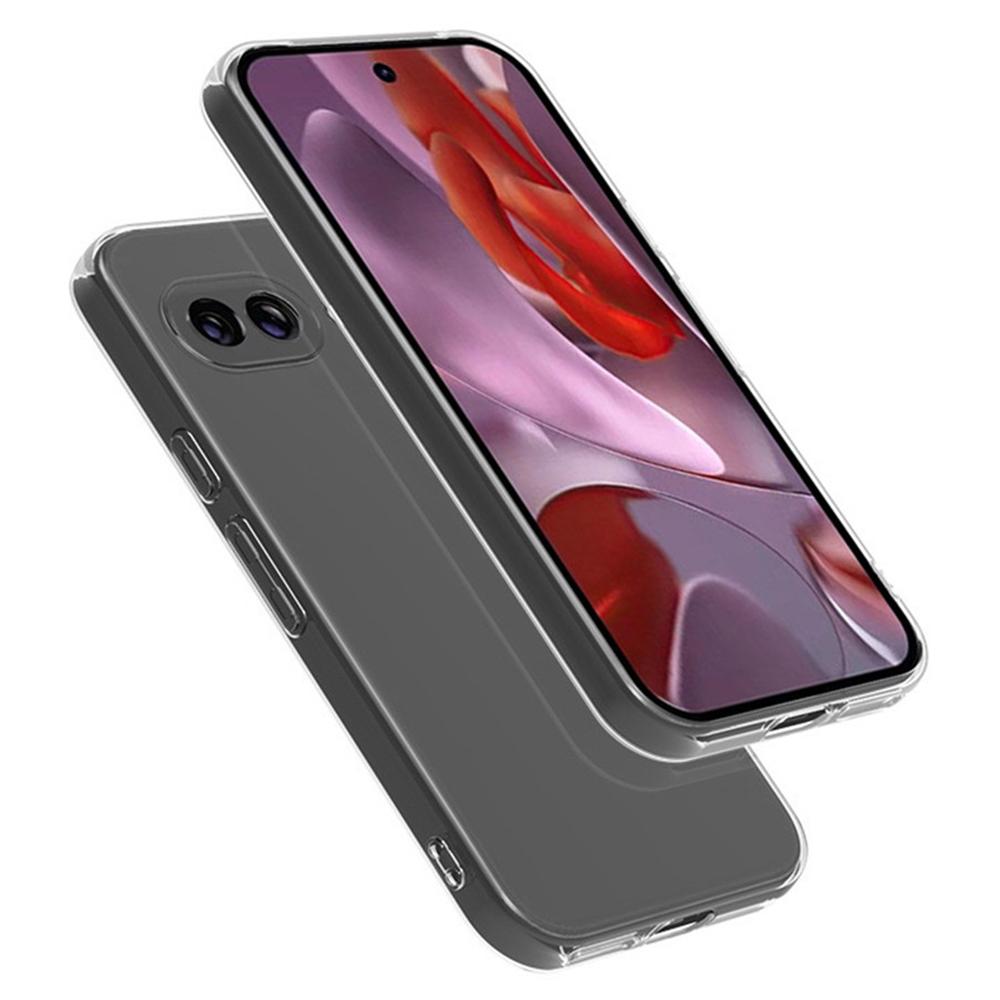 

For Google Pixel 9a Clear Phone Case Ultra-Thin Flexible TPU Back Cover Style A