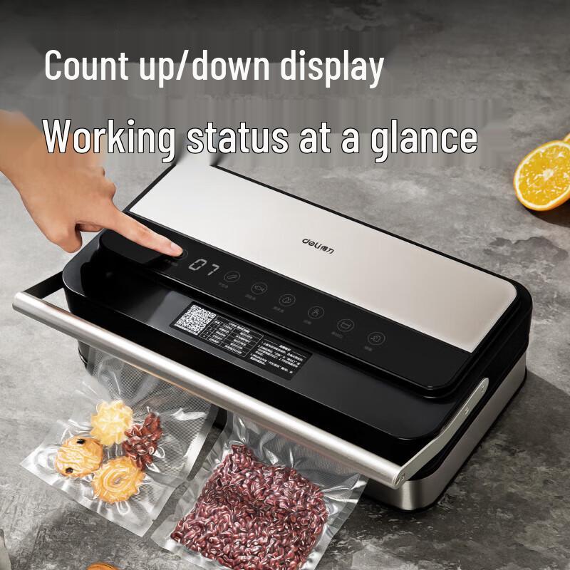 Deli LM891 Automatic Commercial Vacuum Sealer CN Plug (adapter Included)