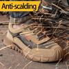 Isolierte 6kV Arbeitsschutzschuhe Herren Plastikkopf Kevlar Durchschlagsicher Elektrische Schuhe