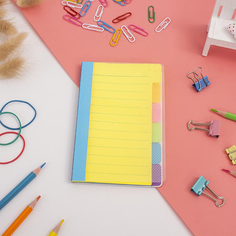 Colorful Reusable Sticky Notes & Notebook Set for Students and Planners