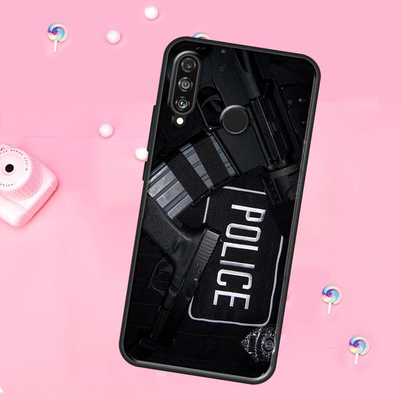 Police For Huawei Nova 11 Pro 10 9 SE Y70 Y60 Y90 Y61 Y91 Y73 Y72 12s 12i 11i 8i P30 P40 Lite Case