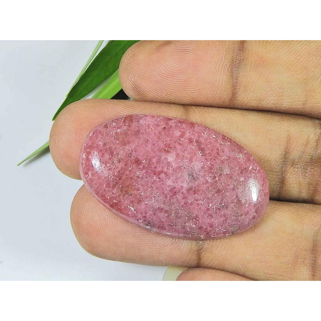 22X37X05MM Natural Red Rhodonite Quartz Oval Cabochon Loose Gemstone SK-3747