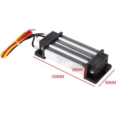 200W 12V DC PTC Ceramic Heater, Universal Compact Thermostatic Heating for Automotive, Machinery, Appliances DIY Projects