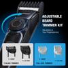 SUPRENT Men's Beard Trimmer All-in-One Grooming Kit 40 Dial Settings Waterproof Adjustable USB-C Rechargeable 3.5H Runtime Black