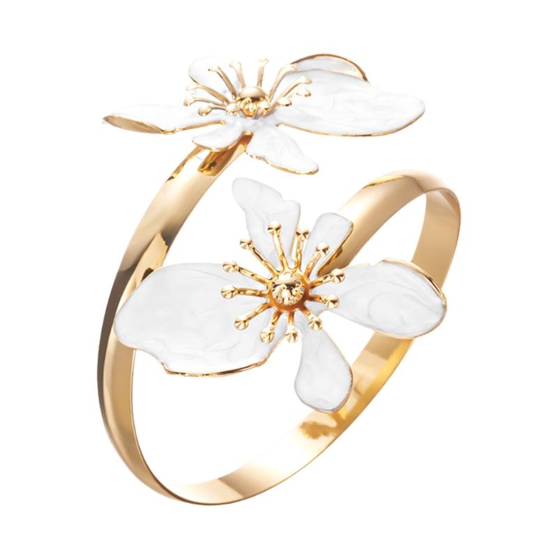 Практичный металлический браслет-цветок, браслет на запястье, элегантный регулируемый браслет на запястье, подходит для женщин и девушек