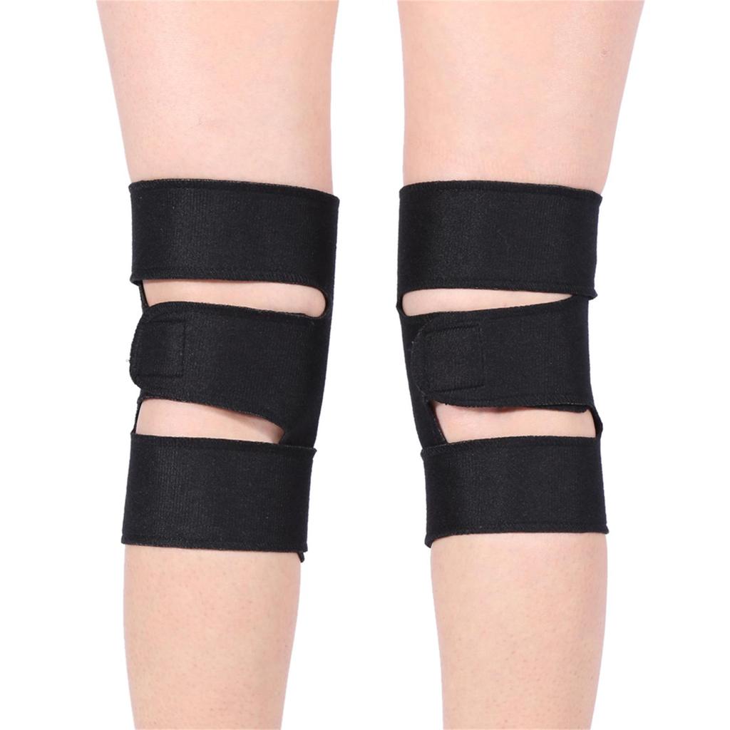 1 Pair Knee Protective Belt Adjustable Elastic Knee Brace with Hook and Loop for Sports Running