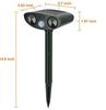 Solar-Powered LED Ultrasonic Animal Repeller with Infrared Induction