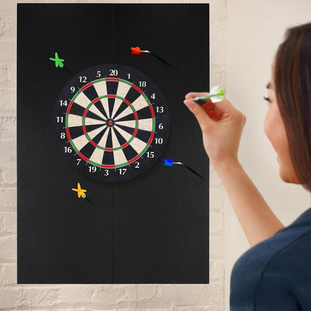Flight Board Wall Protector Extended Length Dartboard Surround Felt Board Self-Adhesive Dartboard Border Prevents Wall Damage