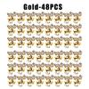 Festive Reindeer Napkin Rings Gold Silver Christmas Deer Napkin Holders for Holiday Table Dining Decor