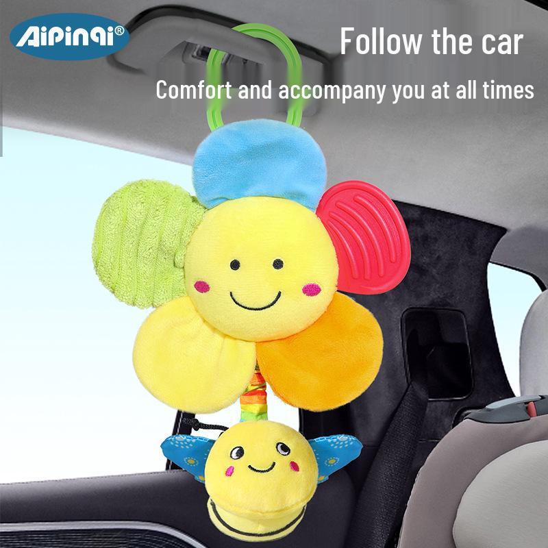 Aipinqi Baby Pull Toy: Musical Flower Wind Chime Pendant for Crib