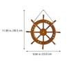 Wheel Ship Nautical Wooden Steering Wall Wood Hanging Boat Marine Vintage Boat Wheel Mirror Boat Wheel Mirrorative