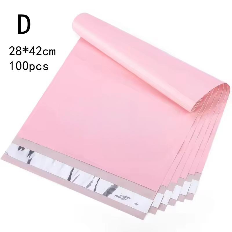 100Pcs Thick Pink Poly Bag Mailer Courier Shipping Bag Express Envelope Storage Mail Bag Self Seal Package Pouch Small Business