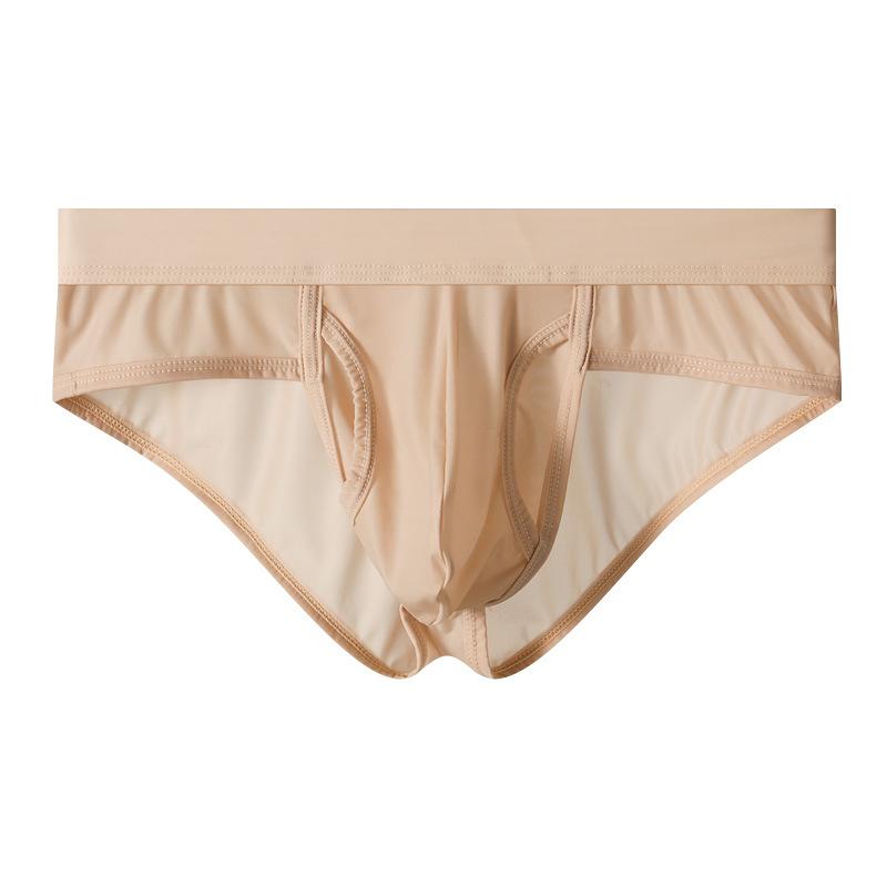 Men's Spring and Summer Separate Side Opening Free Ice Silk Breathable Triangle Briefs