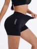 High Waist Peach Yoga Shorts - Tummy Control, Hip Lift, Sweat-Absorbing Fitness Wear