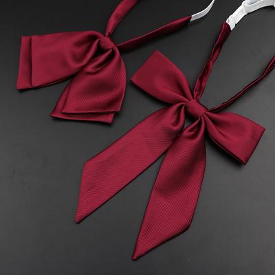 Girl Student Bowtie Set Women Lady Ribbon Bow Tie School Party Bowknot Pink Bule Black Classic Butterfly Accessories
