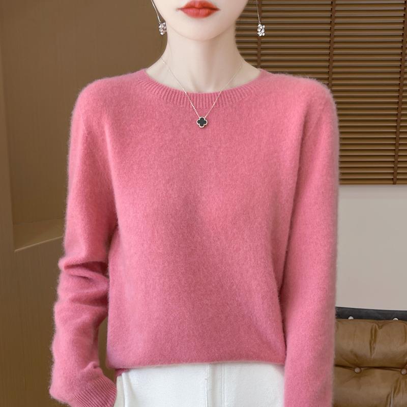 Women Sweater 100% Wool MODERN NEW SAGA Knit Pullover O-neck Thin Spring Autumn Jumpers Female Knit Tops