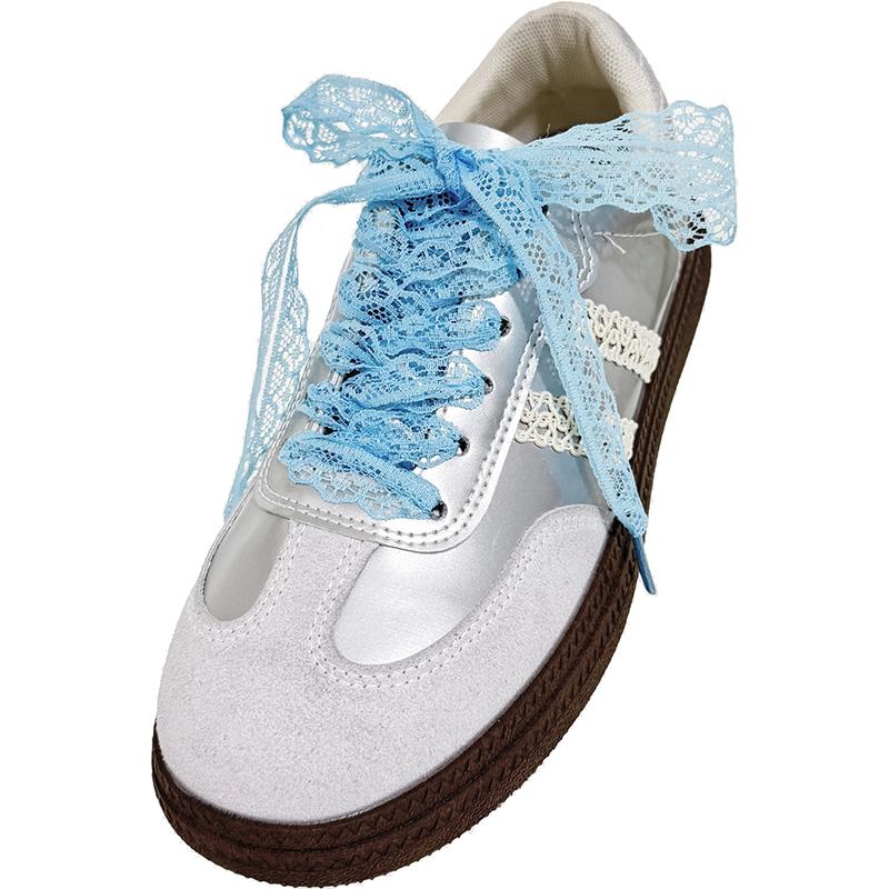 1Pair Fancy Lace Ballet Flat Shoelace For Women Casual Shoes Decoration Sneakers Shoelaces Accessorices