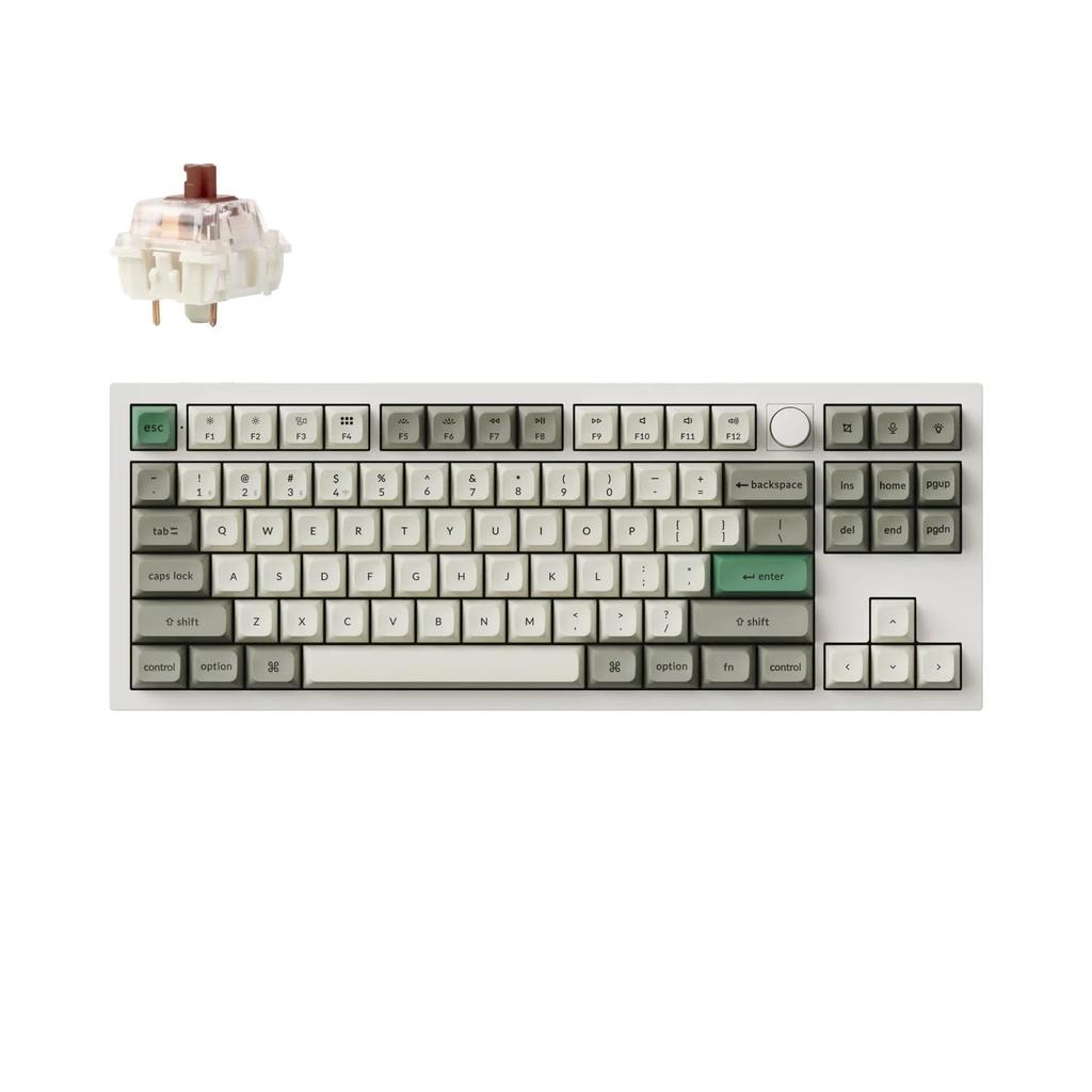 Keychron Q3 Max Wireless Mecanic Personalizat US RGB Hot Swap Compatibil Gateron Jupiter Mecanic Compatibil Windows Gateron Jupiter Mecanic Maro
