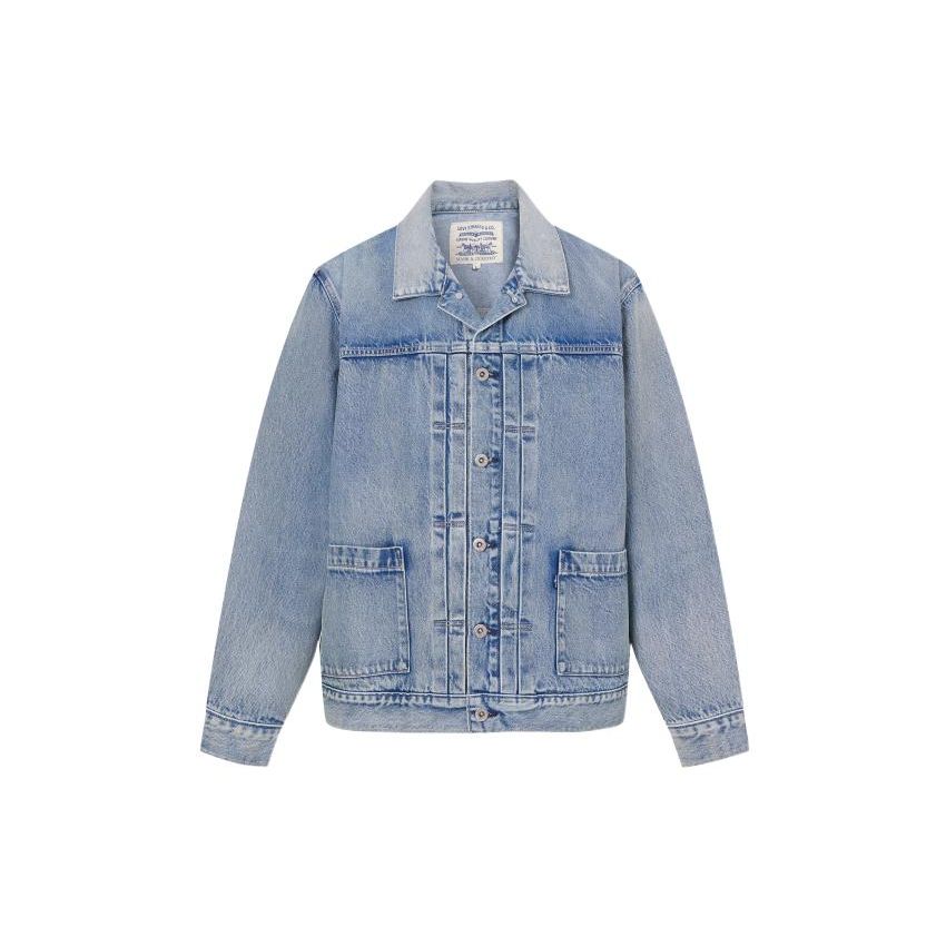 

Levis SS23 Серия Midnight Blue Label Куртка из вываренного винтажного денима Мужская куртка 28943-0032 XL