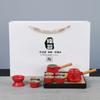 Travel tea set tea tray household kung fu tea set outdoor portable teapot ceramic business gift