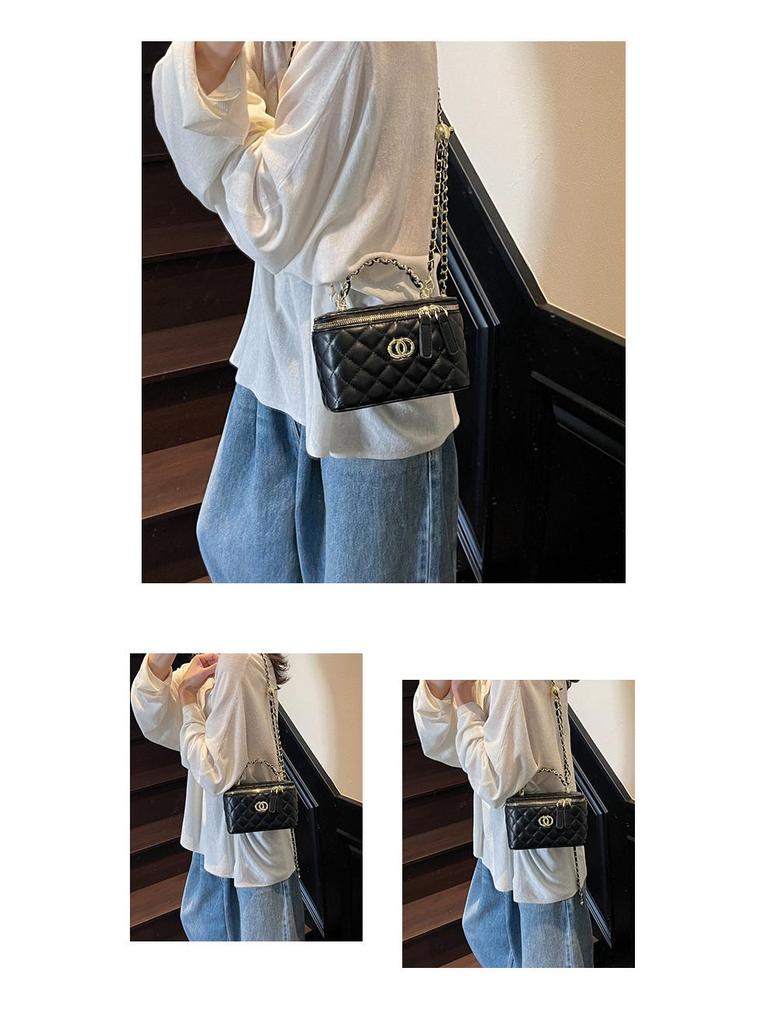 Women's 2025 Quilted Chain Bag: New Elegant Design, Autumn/Winter Trend, Versatile Crossbody Tote & Bucket Style.