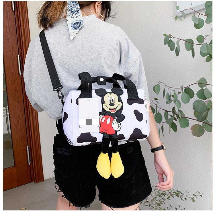 

Bag Mommy Cartoon Cute Girl Fashion Handheld Single Shoulder Bag Cross кремовый