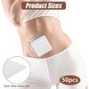 50Pcs Castor Oil Pack Wrap, Self-Adhesive Castor Oil Patches, Disposable Highly Absorbent Belly Button Blank Pack Anti-Le