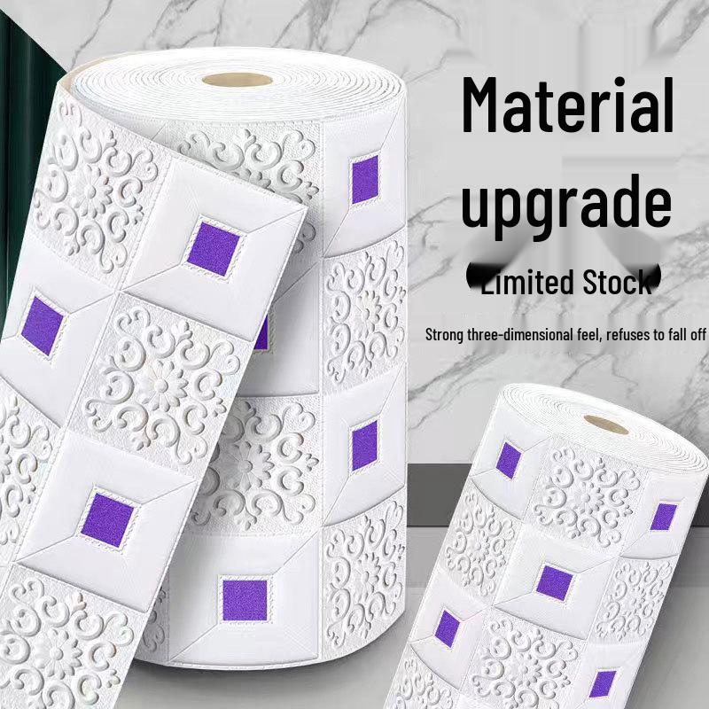 3D Waterproof Self-Adhesive Wall and Ceiling Wallpaper for Living Room and Bedroom Decor.