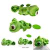 Color-changing Chameleon Plush Toy With Long Hair 16cm Size