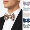 Elegant Floral Cotton Bowtie Classic Adults Children Family Set Colorful Beautiful Butterfly Wedding Party Accessories Gifts