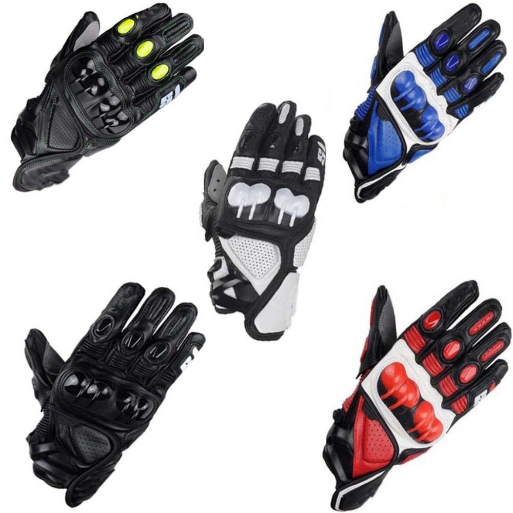 

etbike new S1 leather gloves motorcycle gloves racing gloves, riding gloves off-road knight gloves M червоний