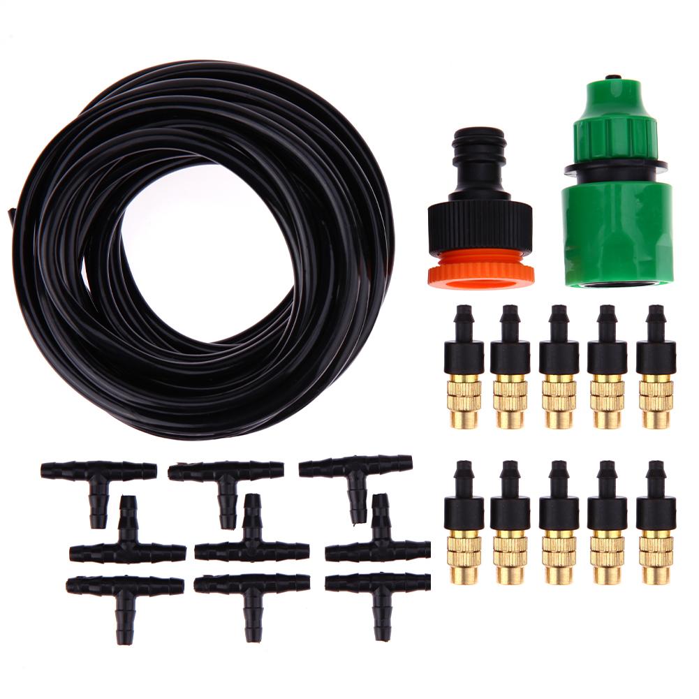 Humidify Misting Automated Irrigation Set Water Nozzles Kit Cooling System