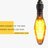 2pcs/set 12V Motorcycle Turn Signal Lights Waterproof ABS LED Direction Yellow Lights Motorcycle Light Assembly