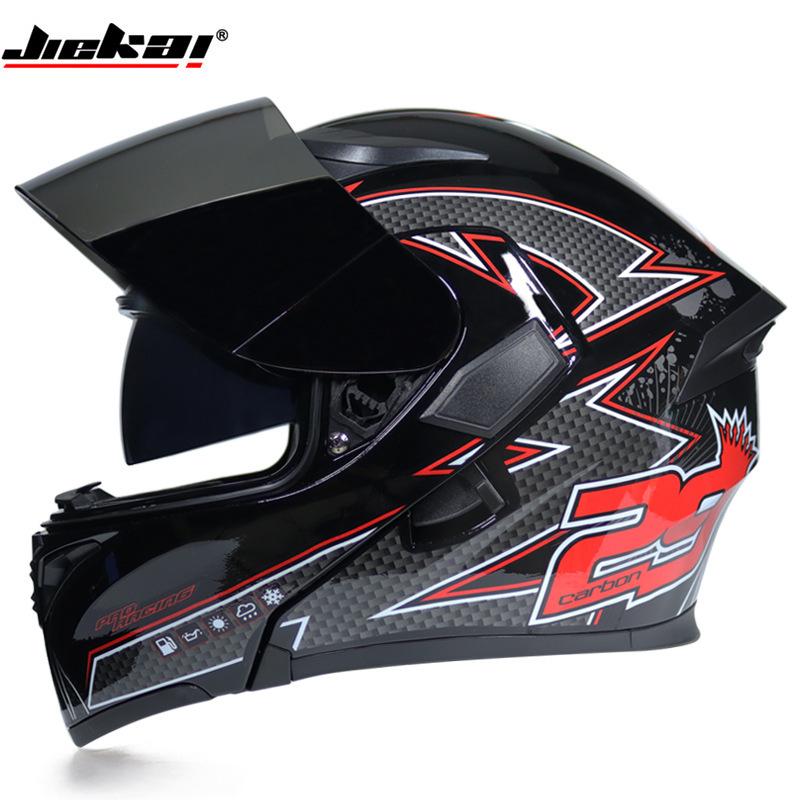 Male Adult Motorcycle Helmet Cool Motorcycle Full Helmet Fully Covered Men's Women's All Season Sports Car Revealing Helmet 2025