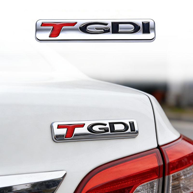 Premium Metal GDi TGDI 3D Car Emblem for Hyundai Sonata IX35 Tucson Elantra | SKJD6 Rear Tailgate Zinc Alloy Badge Decoration Sticker