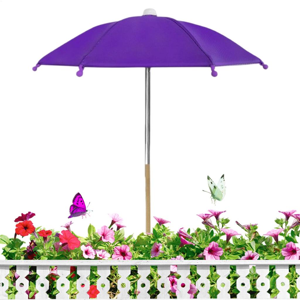 Mini Plant Umbrella for Sun & Rain Protection, Small Shade Canopy for Bonsai Seedlings, Outdoor Garden Balcony Flower Bed Cover