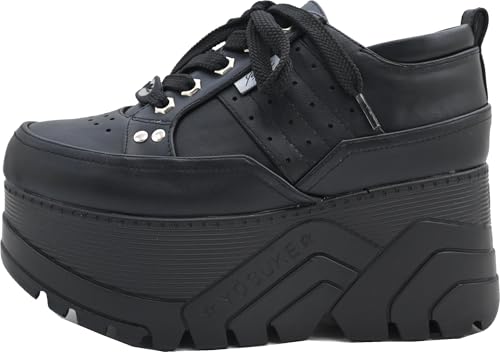 Yosuke Plateau-Schuhe 2810142 Damen Schwarz 22,5cm