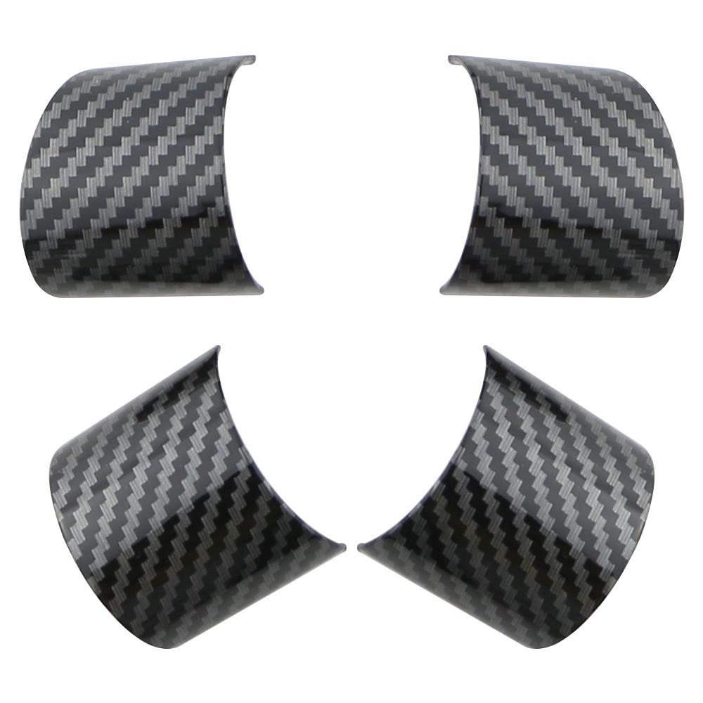 

4Pcs Car Steering Wheel Sticker for Ford Mondeo 2004 2005 2006 Carbon Fiber Decoration Cover Trim Interior Accessories углеродного волокна черного