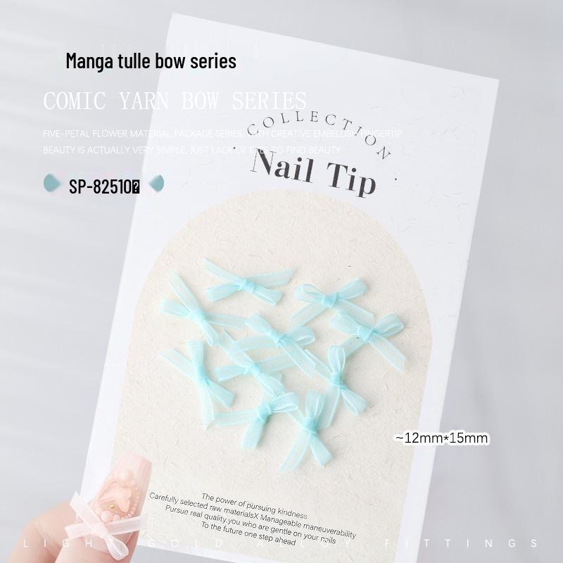 

Мультяшные балетные аксессуары для нейл-арта: Шелковые ленты-банты (10 шт)