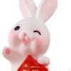 Statue, Little Bunny Figurine, Resin Sculpture for Home Holiday Decoration