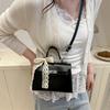 Fashion Portable Textured Small Square Bag 2025 New Spring and Summer Fashion Korean Version Shoulder Bag Commuter Messenger Bag