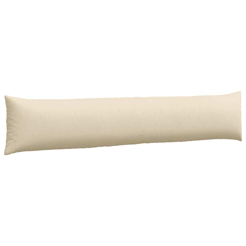 Sofa Cushions 2 Pcs Cream 200 X 40 Cm Fabric