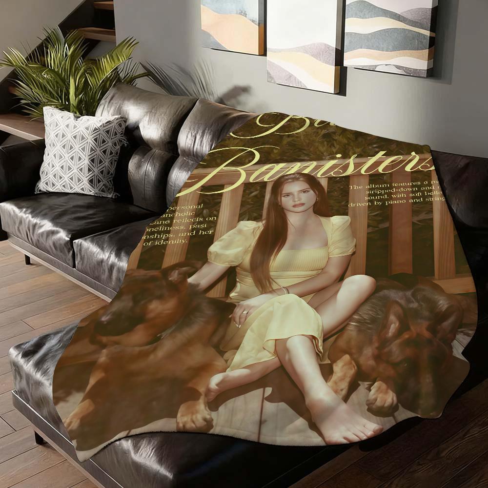 American singer L Lana D Del R Rey Blanket For Sofa Office Bed Plane Travel Sleep Read Relax Camping Soft And Warm