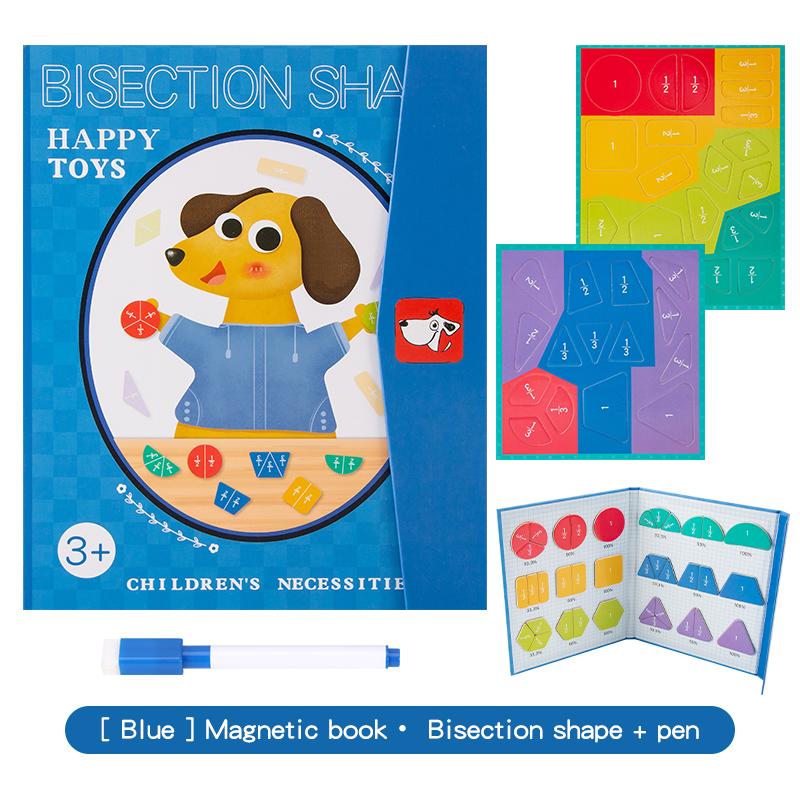 

Magnetic Fraction Circles And Tiles Parent Child Interactive Magnetic Geometric Shape Dividing Board Educational Toy For Kids