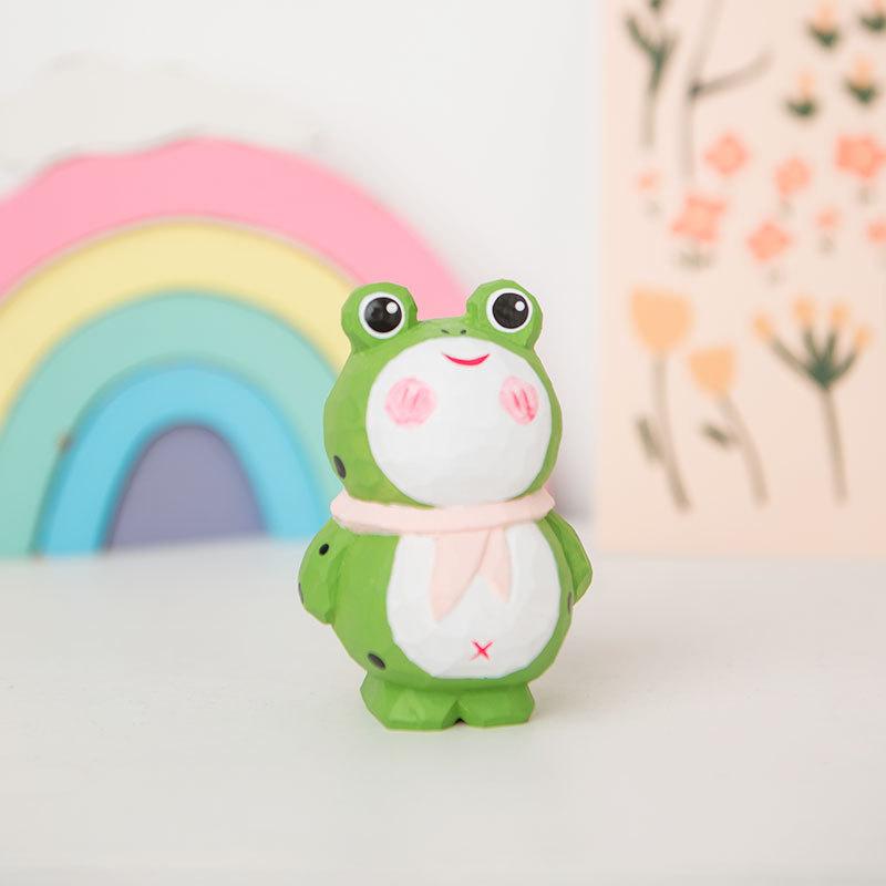 

Wooden Frog Decorative Sculpture Handcrafted Gift For Home Decor And Collectors Style A